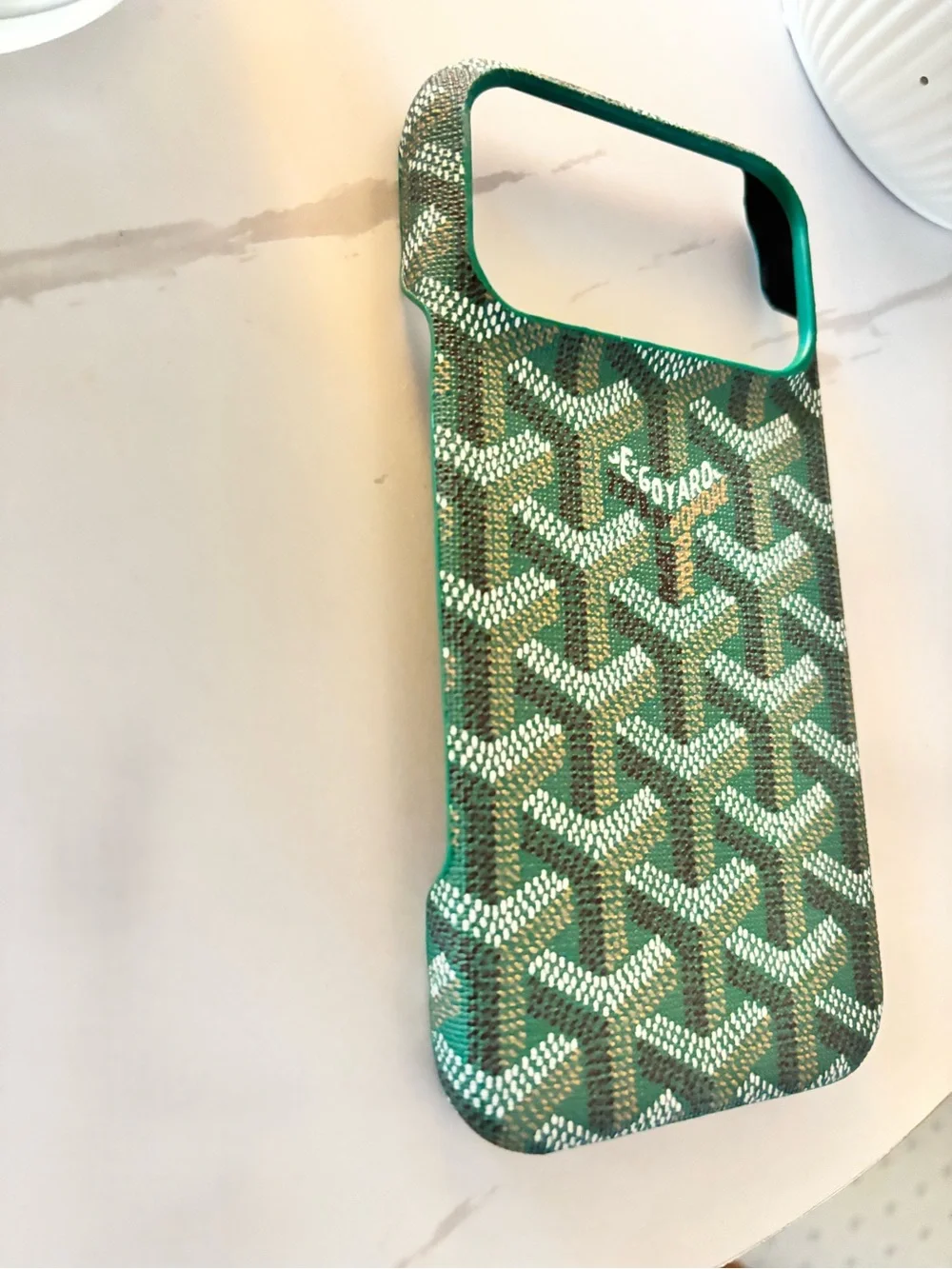 Green Patterned Designer-Style Phone Case 17promax